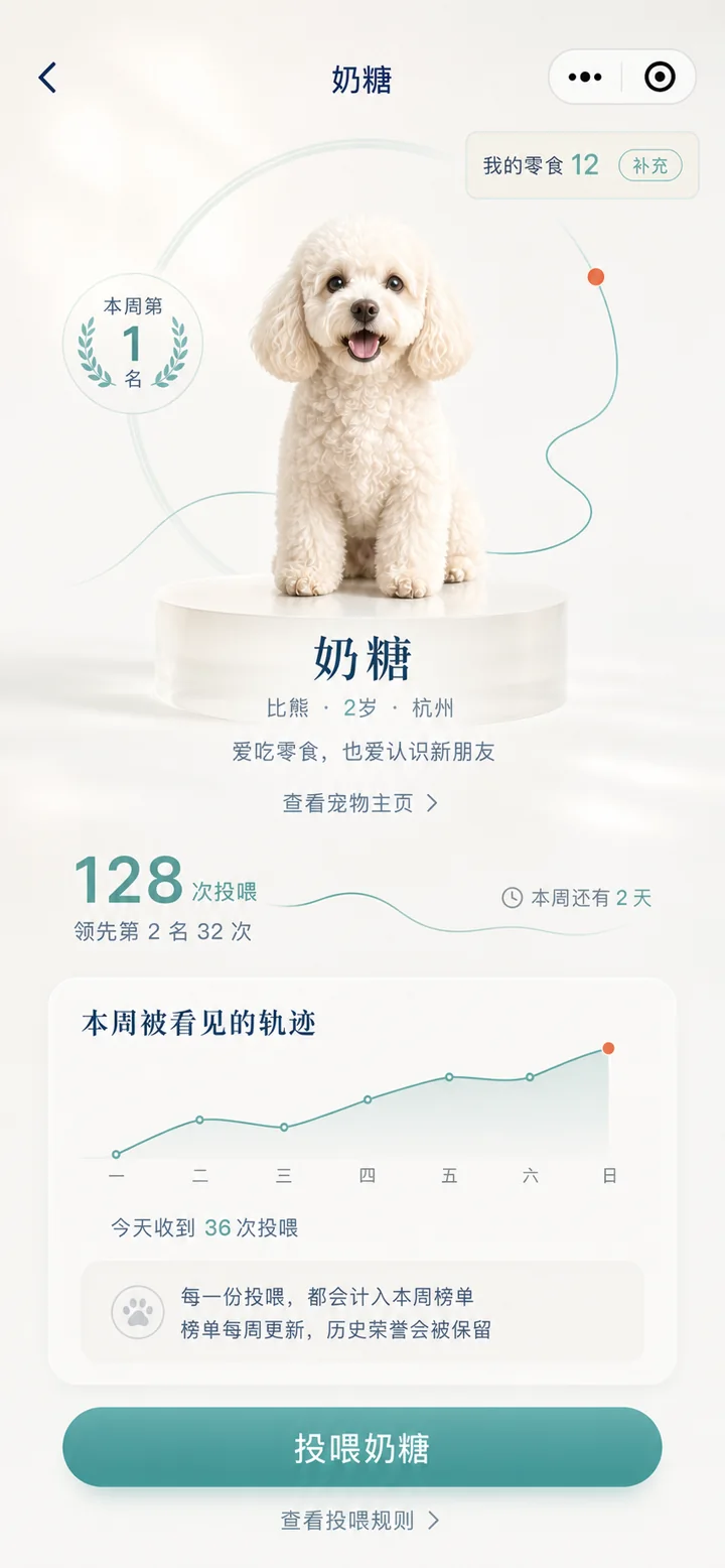 闻了么CP宠物档案,展示宠物资料与被看见的轨迹
